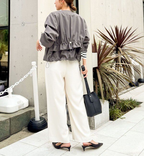 NOLLEY'S「ウォッシャブルジップアップブルゾン」|ブルゾン・スタジャン|