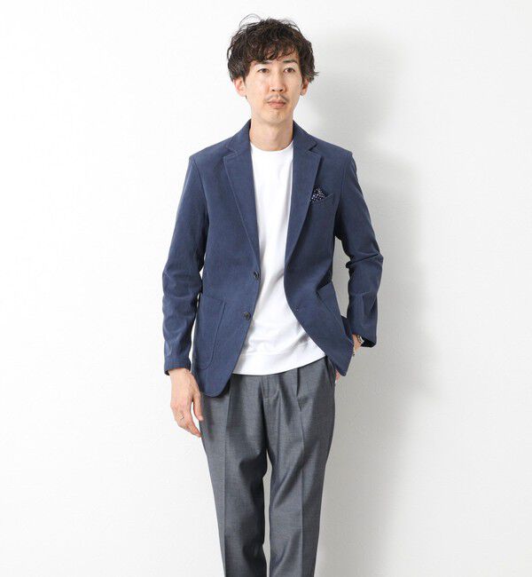 NOLLEY'S goodman「《ビジカジ/セットアップ対応》トリコットコーデュロイ ストレッチ イージーJK 25AW」|テーラードジャケット|