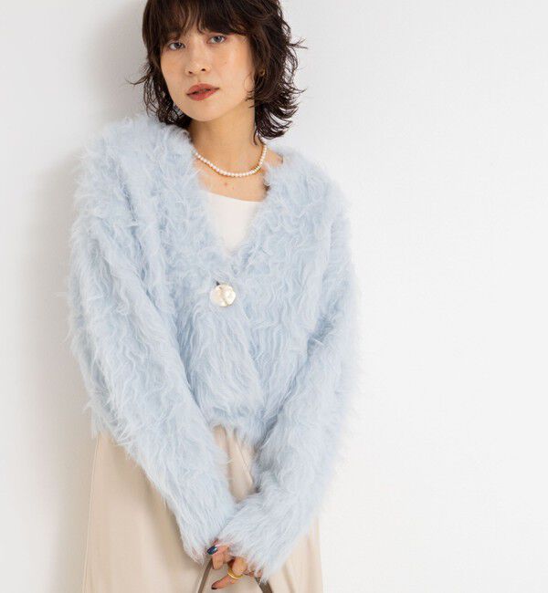 NOLLEY'S sophi「《手洗い可能》カール起毛ショートカーディガン」|カーディガン|