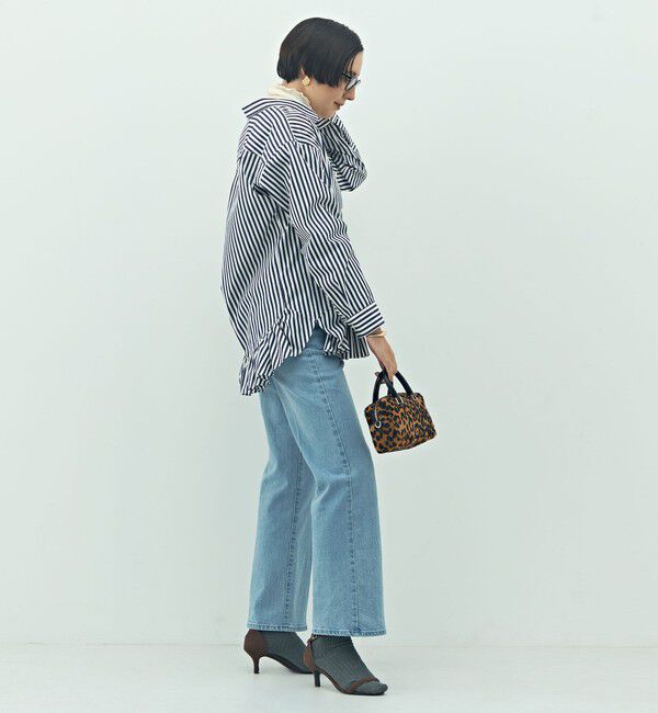 Rie Miller「ウォッシャブル裾フリルレギュラーカラーシャツ」|シャツ・ブラウス|