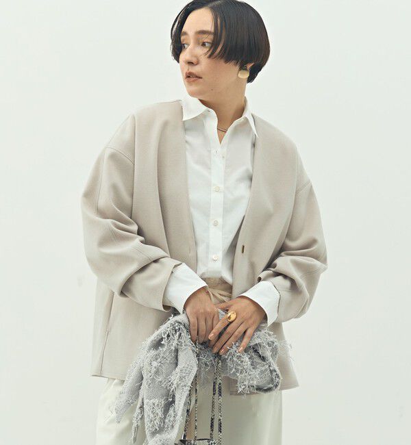 NOLLEY'S「ウォッシャブルストレッチジャージハオリ」|ブルゾン・スタジャン|