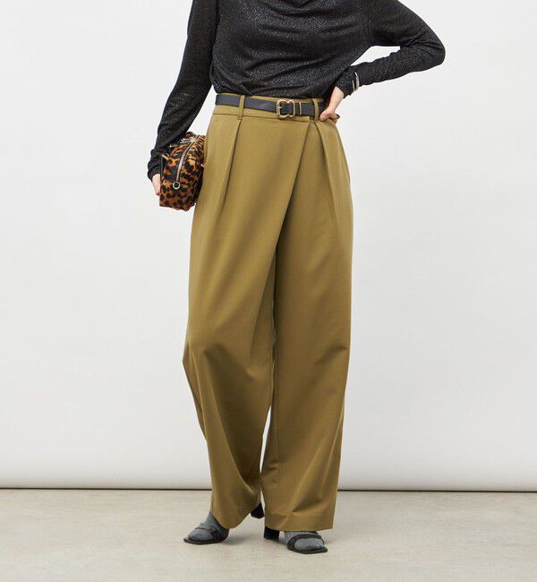 NOLLEY'S sophi「ウォッシャブルピーチツイルラップワイドパンツ」|その他|