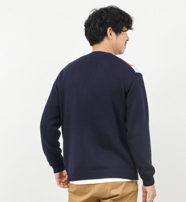 NOLLEY'S goodman「ウォッシャブル 抗菌加工 フロントストライプ 7Gカーディガン 25AW」|ニット・セーター|