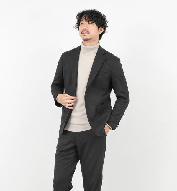 NOLLEY'S goodman「《セットアップ対応》【Active Jersey】ホームスパン ストレッチイージーJK」|テーラードジャケット|