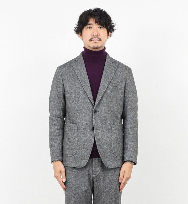 NOLLEY'S goodman「《セットアップ対応》【Active Jersey】ホームスパン ストレッチイージーJK」|テーラードジャケット|