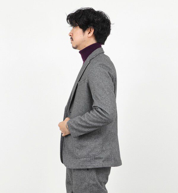 NOLLEY'S goodman「《セットアップ対応》【Active Jersey】ホームスパン ストレッチイージーJK」|テーラードジャケット|