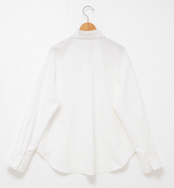 NOLLEY'S「ウォッシャブル3Dレース襟2WAYシャツ」|シャツ・ブラウス|