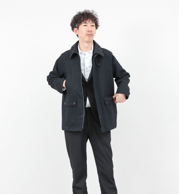 NOLLEY'S goodman「《ビジカジ対応》【TECHTWEED】【SORONA】中綿ユーティリティジャケット 25AW」|ブルゾン・スタジャン|