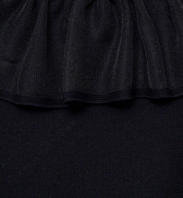 NOLLEY'S sophi「《手洗い可能》シアーフリル総針プルオーバー」|ニット・セーター|