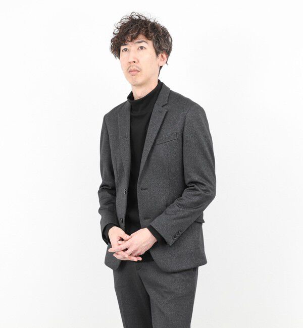 Stutostein「《ビジカジ/セットアップ対応》CORDURA 裏起毛ウォッシャブルストレッチジャケット 25AW」|テーラードジャケット|