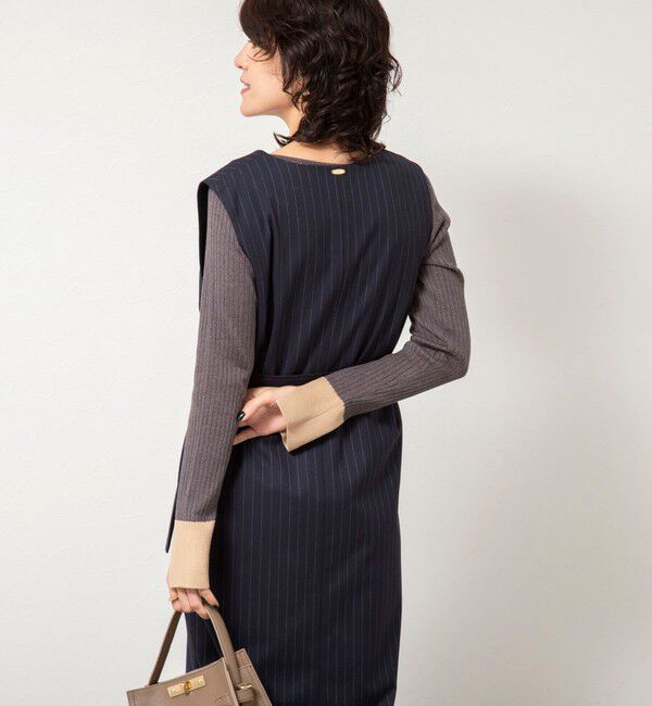 NOLLEY'S sophi「ウォッシャブルベルト付きジャンスカ」|ジャンパースカート|