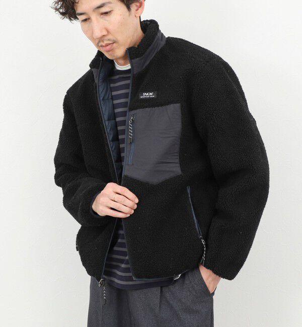 NOLLEY'S goodman「【TAION/タイオン】DOWN&times;BOA REVERSIBLE HI NECK JKT 25AW」|ダウン|ブラック系その他