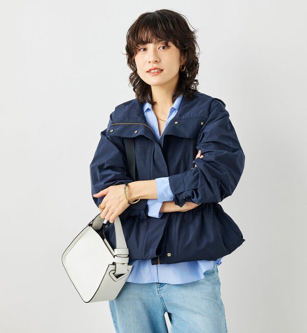 NOLLEY'S「【WEB＆一部店舗限定色アイテム】ウォッシャブル2WAY撥水フーテッドブルゾン」|ブルゾン・スタジャン|