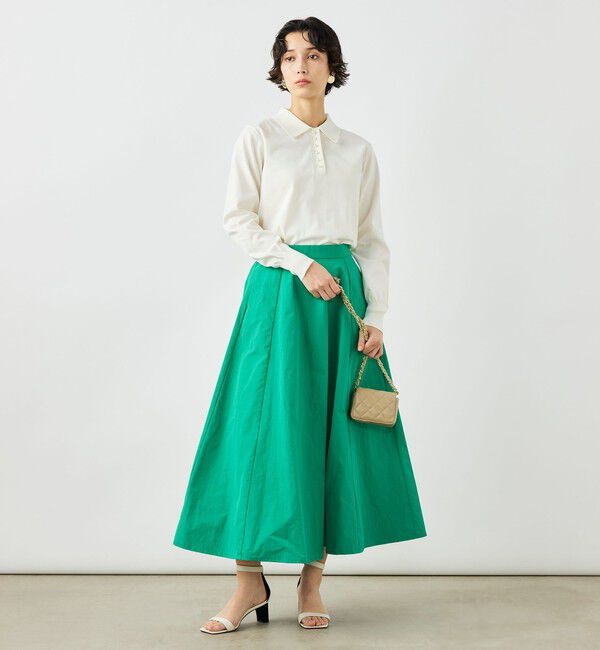 NOLLEY'S「《手洗い可能》コットンテックスポロニット」|ニット・セーター|