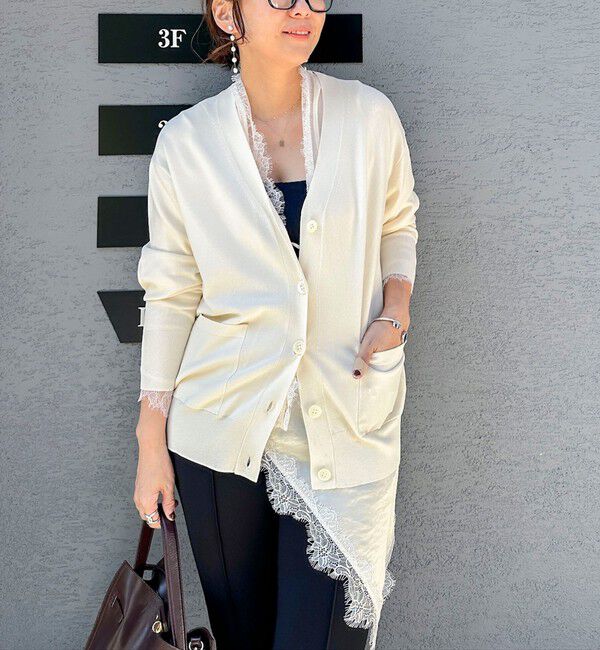 NOLLEY'S sophi「ウォッシャブルレーストリミングオーガンジーブラウス」|シャツ・ブラウス|