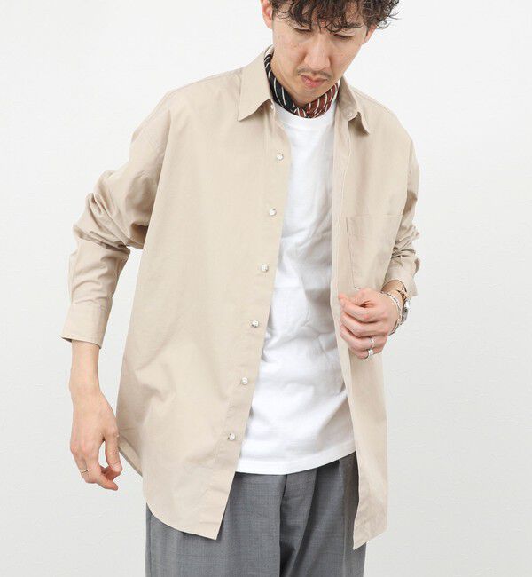 NOLLEY'S goodman「《45th Limited Edition》【THOMAS MASON】レギュラーシャツ 26SS」|シャツ・ブラウス|ベージュ