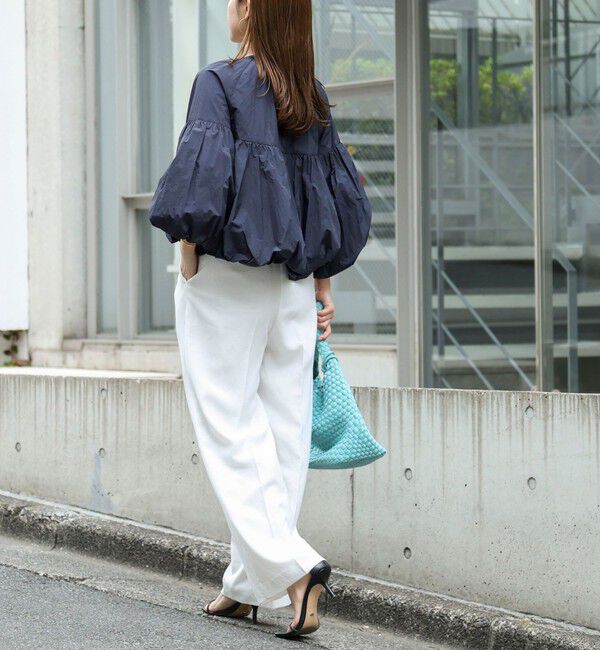 NOLLEY'S「ウォッシャブル撥水ポケッタブルボリュームブルゾン」|ブルゾン・スタジャン|