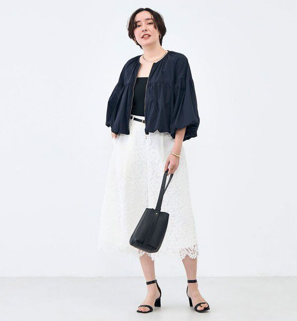 NOLLEY'S「ウォッシャブル撥水ポケッタブルボリュームブルゾン」|ブルゾン・スタジャン|