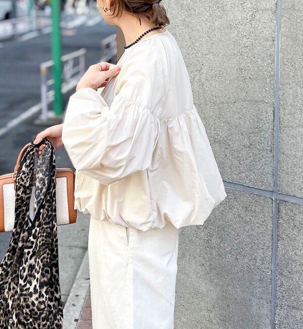 NOLLEY'S「ウォッシャブル撥水ポケッタブルボリュームブルゾン」|ブルゾン・スタジャン|