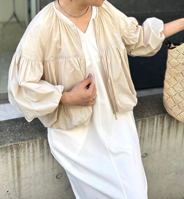 NOLLEY'S「ウォッシャブル撥水ポケッタブルボリュームブルゾン」|ブルゾン・スタジャン|