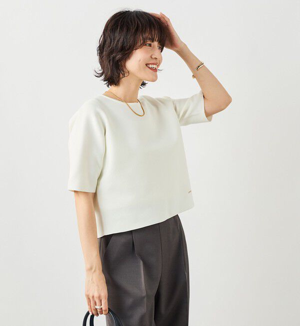 NOLLEY'S「《手洗い可能》ホールガーメントニットＴ」|ニット・セーター|