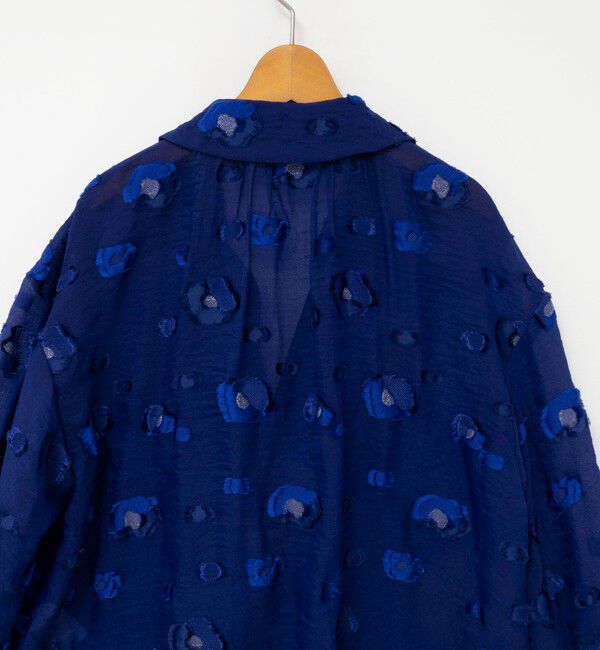 NOLLEY'S「《セットアップ対応》【KIRYU】MIXウォッシャブルフラワー柄ジャガードブラウス」|シャツ・ブラウス|