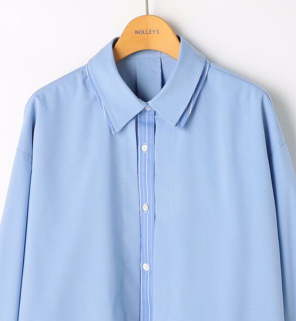 NOLLEY'S「ウォッシャブルレイヤード風ショート丈シャツ」|シャツ・ブラウス|