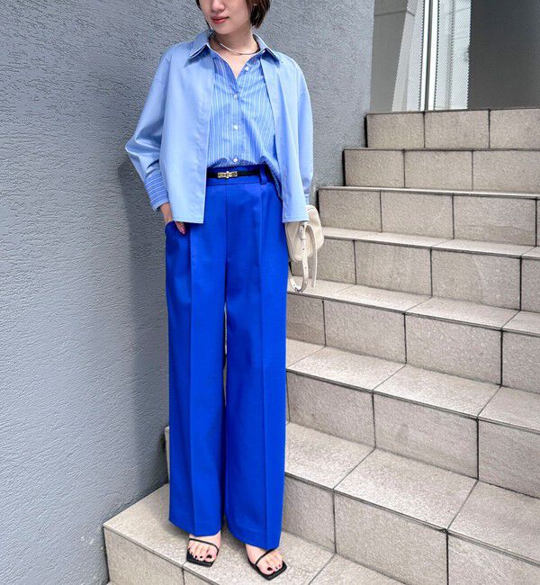 NOLLEY'S「ウォッシャブルレイヤード風ショート丈シャツ」|シャツ・ブラウス|