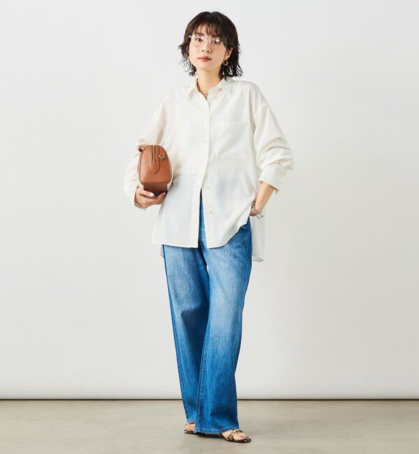 NOLLEY'S sophi「ウォッシャブルトリアセドレープシャツ」|シャツ・ブラウス|