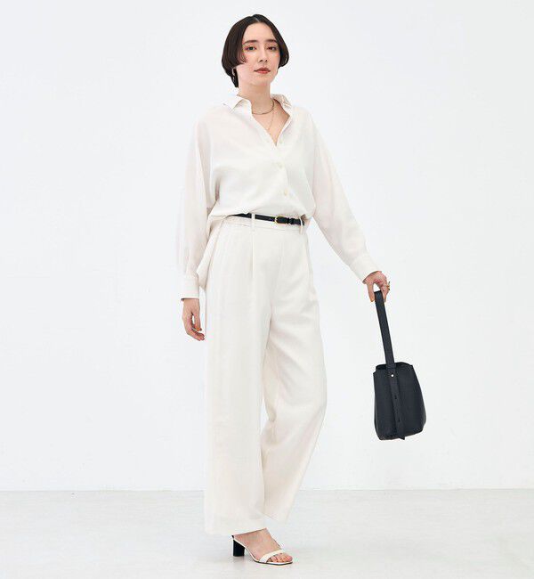 NOLLEY'S sophi「NEW morisachi《セットアップ対応》ウォッシャブルストレッチツイルドルマンシャツ」|シャツ・ブラウス|