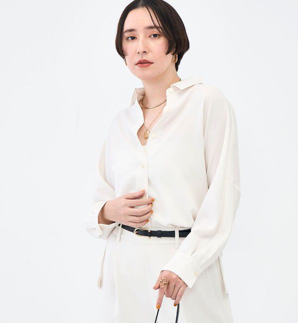 NOLLEY'S sophi「NEW morisachi《セットアップ対応》ウォッシャブルストレッチツイルドルマンシャツ」|シャツ・ブラウス|