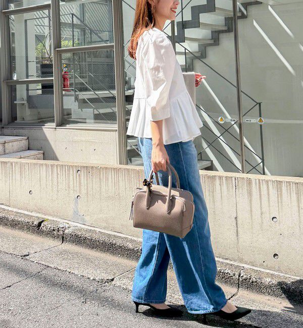 NOLLEY'S「ウォッシャブルサラドラトリコットペプラムブラウス」|シャツ・ブラウス|