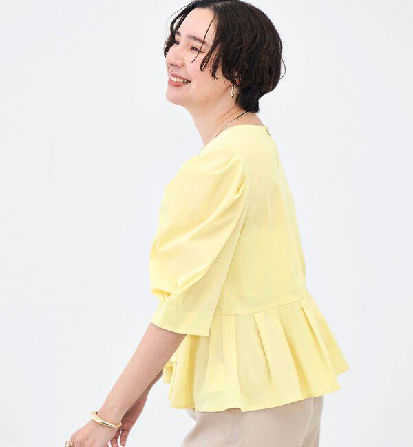 NOLLEY'S「ウォッシャブルサラドラトリコットペプラムブラウス」|シャツ・ブラウス|