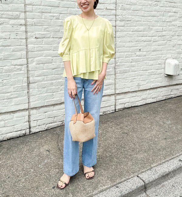 NOLLEY'S「ウォッシャブルサラドラトリコットペプラムブラウス」|シャツ・ブラウス|