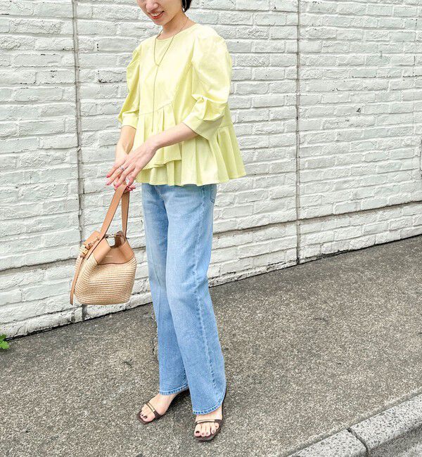 NOLLEY'S「ウォッシャブルサラドラトリコットペプラムブラウス」|シャツ・ブラウス|