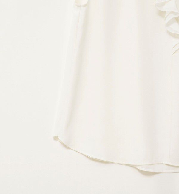 NOLLEY'S sophi「ウォッシャブルストレッチジョーゼットフロントラッフルブラウス」|シャツ・ブラウス|