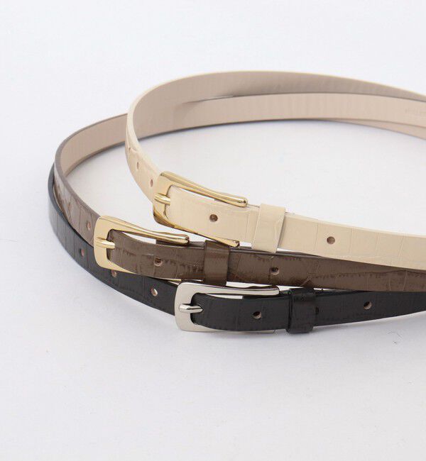 NOLLEY'S sophi「クロコ型押しベルト15」|ベルト|