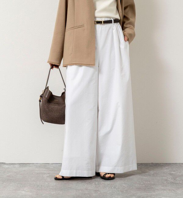 NOLLEY'S「ウォッシャブルエクセルテックタンブラー2タックワイドパンツ」|その他|