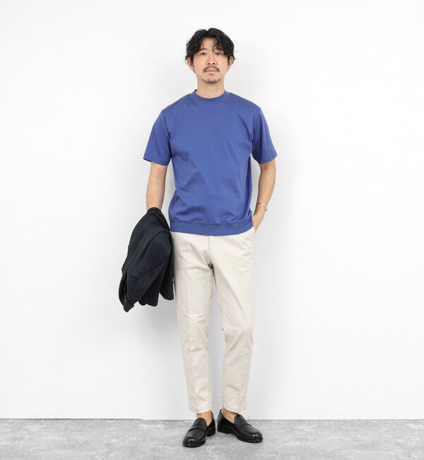 NOLLEY'S goodman「《ビジカジ対応》シルケットスムース クルーネックドレスTシャツ 26SS」|Tシャツ・カットソー|