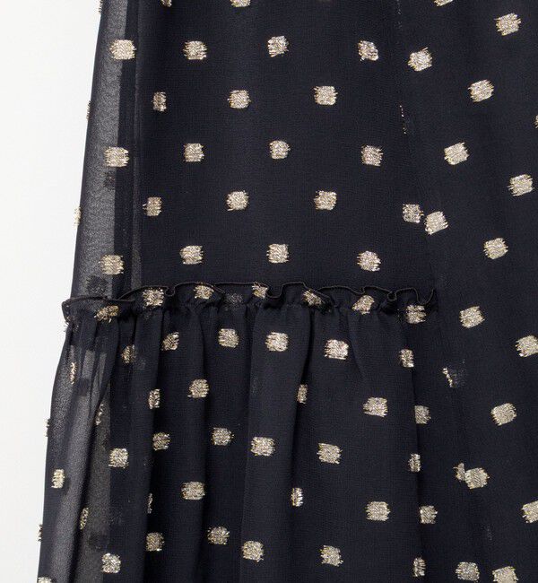 NOLLEY'S sophi「《セットアップ対応》ラメカットジャガードフレアスカート」|フレア|