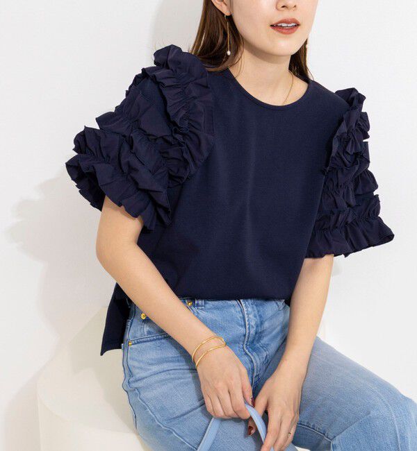 NOLLEY'S「【WEB限定】袖コンシャスプルオーバー」|Tシャツ・カットソー|