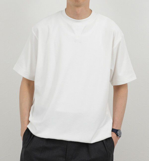 NOLLEY'S goodman「《セットアップ対応》Vガゼット パイルTシャツ 26SS」|Tシャツ・カットソー|