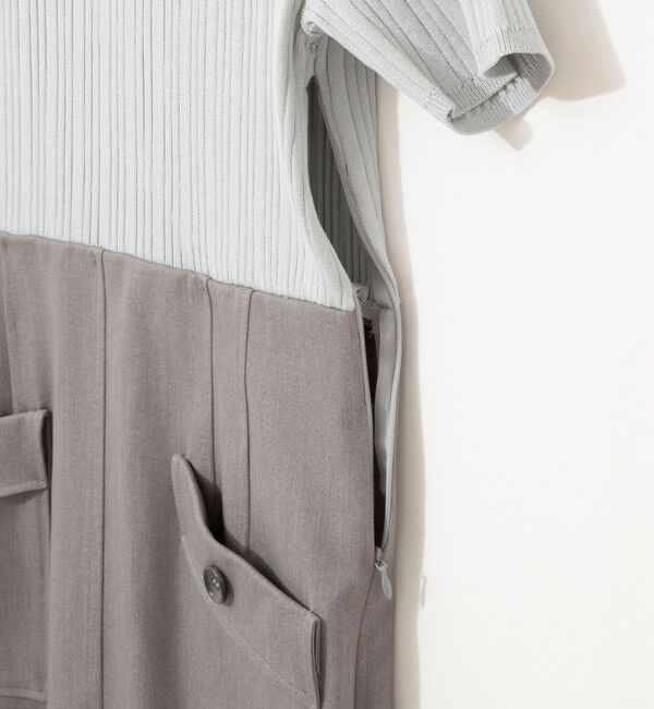 NOLLEY'S sophi「ウォッシャブルポロニットタイトスカートドッキングワンピース」|ワンピース|