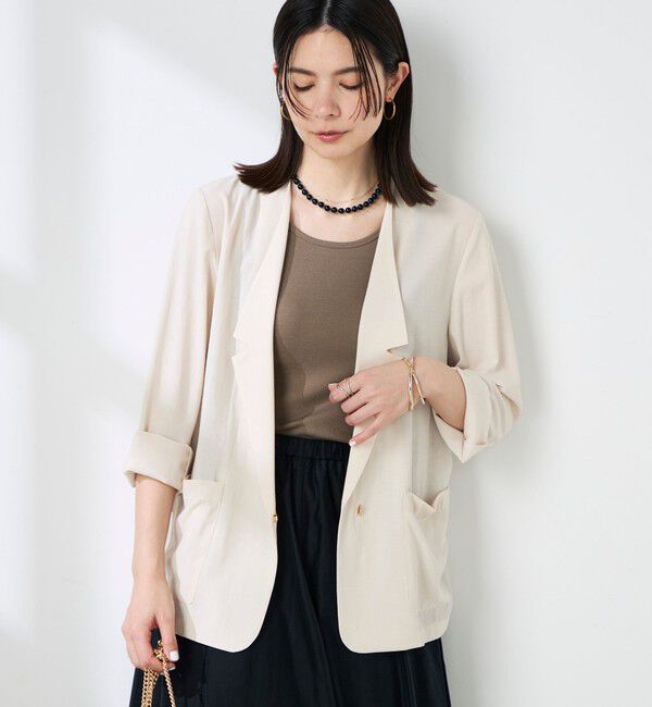 NOLLEY'S sophi「ウォッシャブルリネナチュールシアージャケット」|テーラードジャケット|キナリ