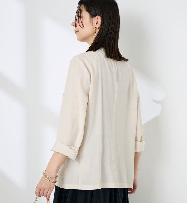NOLLEY'S sophi「ウォッシャブルリネナチュールシアージャケット」|テーラードジャケット|