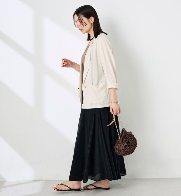 NOLLEY'S sophi「ウォッシャブルリネナチュールシアージャケット」|テーラードジャケット|