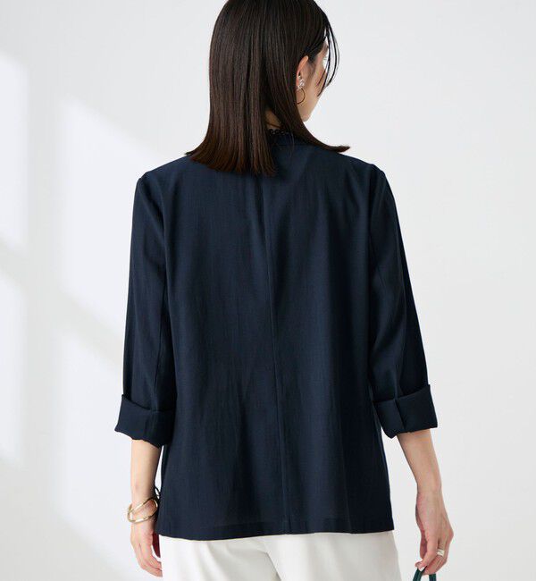 NOLLEY'S sophi「ウォッシャブルリネナチュールシアージャケット」|テーラードジャケット|