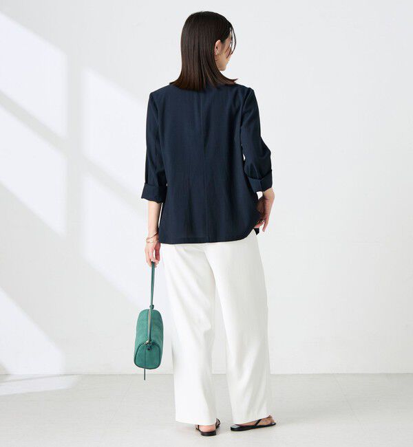 NOLLEY'S sophi「ウォッシャブルリネナチュールシアージャケット」|テーラードジャケット|