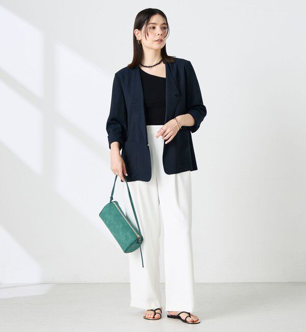 NOLLEY'S sophi「ウォッシャブルリネナチュールシアージャケット」|テーラードジャケット|