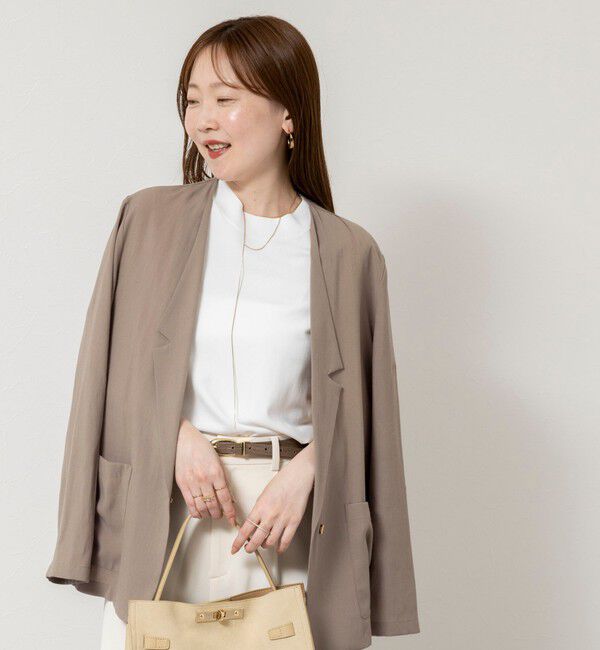 NOLLEY'S sophi「ウォッシャブルリネナチュールシアージャケット」|テーラードジャケット|